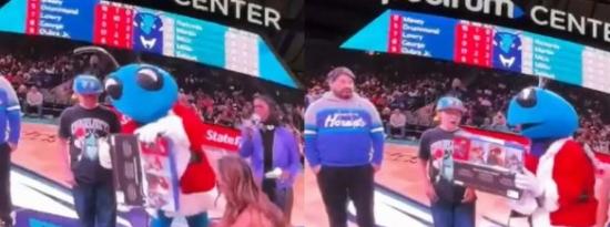 NBA夏洛特黄蜂队当中送小球迷PS5然后收回 引起众怒